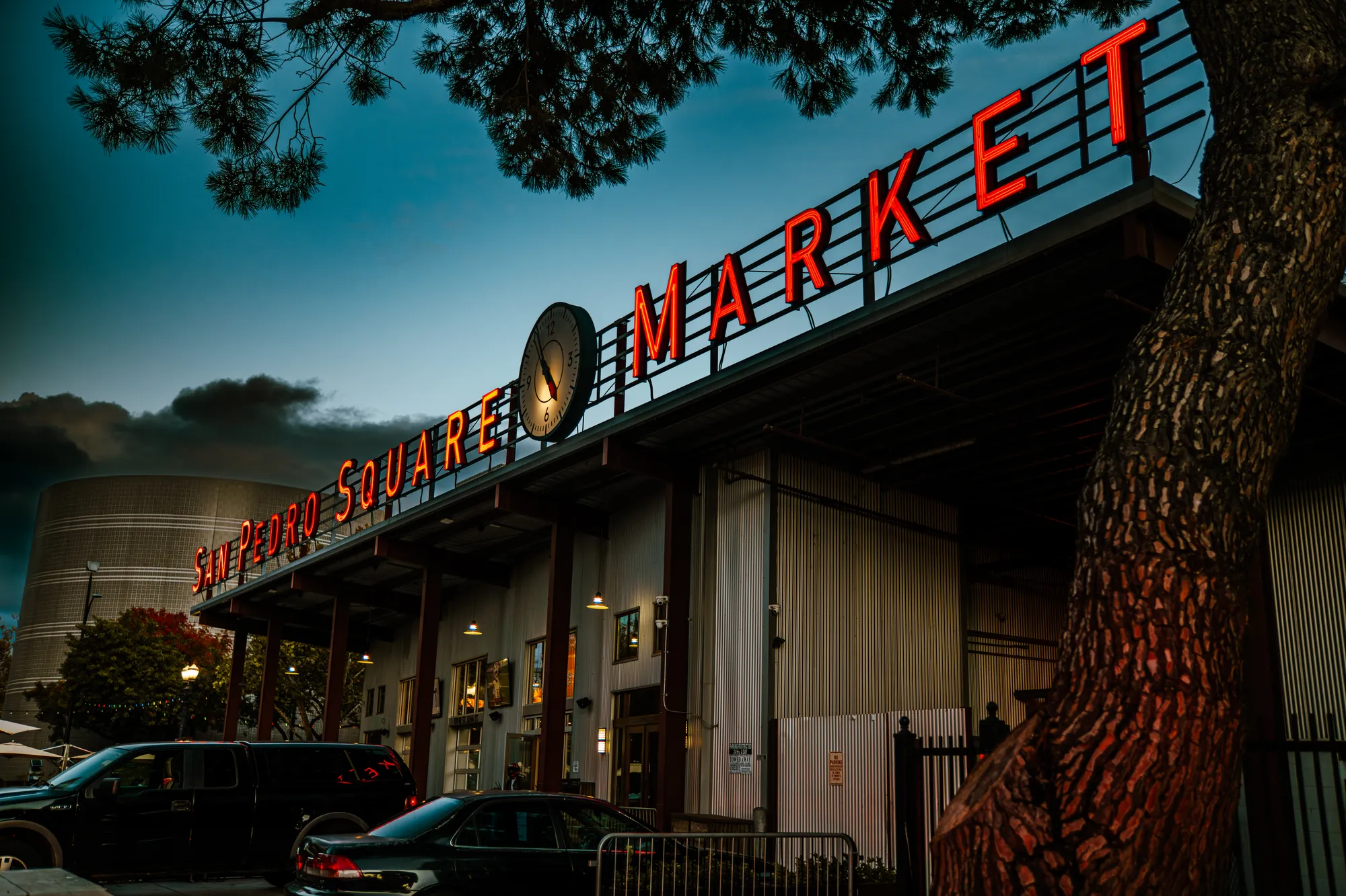 Market Blue Hour — Street